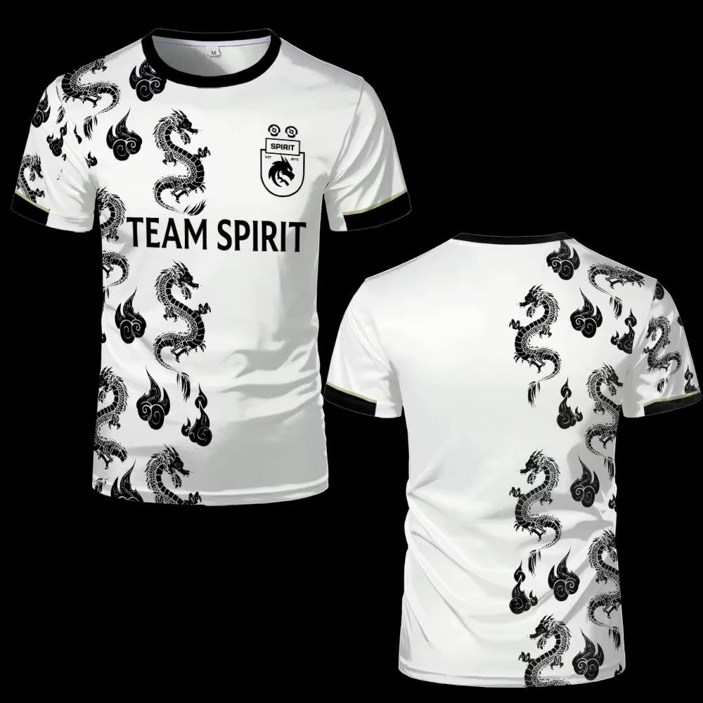 Nouveaux maillots Team Spirit, t-shirts de mode, uniformes de joueur d'e-sport, t-shirts de compétit
