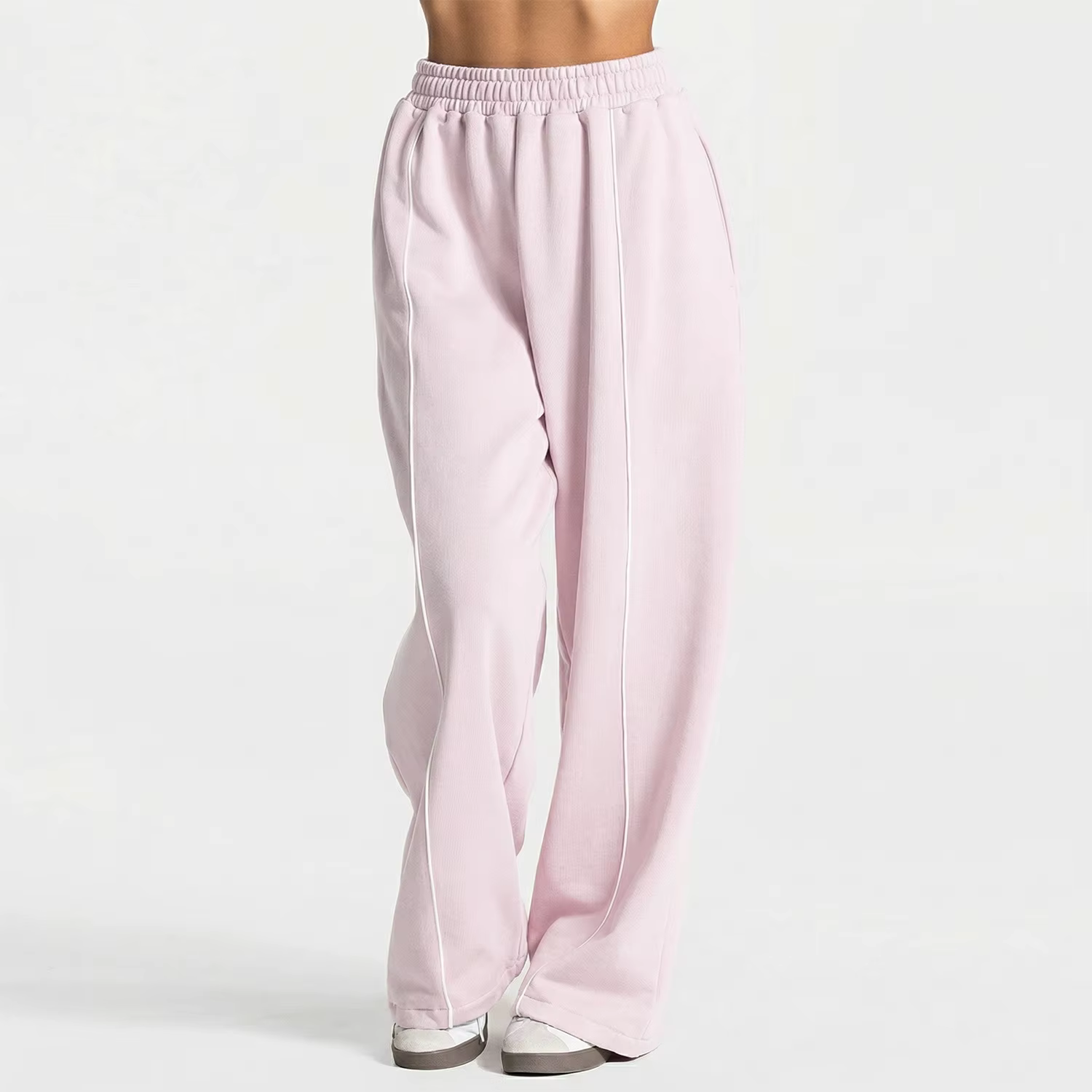 Pantalon de jogging droit pour femme, taille basse, décontracté, pour le sport, la course, le yoga, 