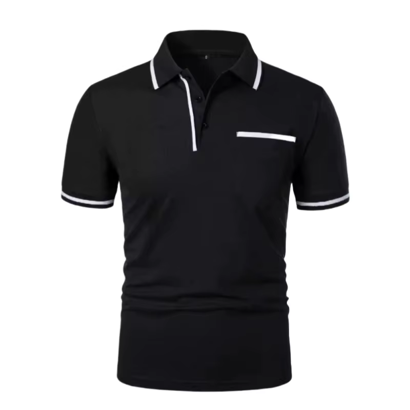 Mode d'été polos pour hommes décontracté Normal t-shirt formel chemise sociale homme à manches court