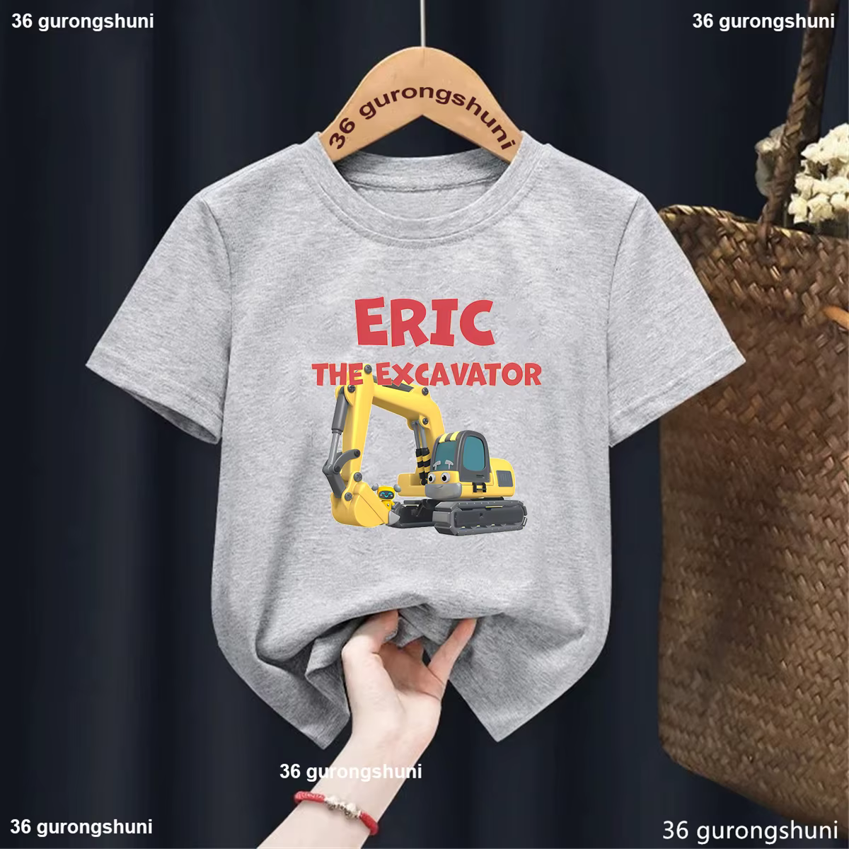 Gecko's Garage T-shirt imprimé pour enfants, vêtements universels pour garçons et filles, dessin ani