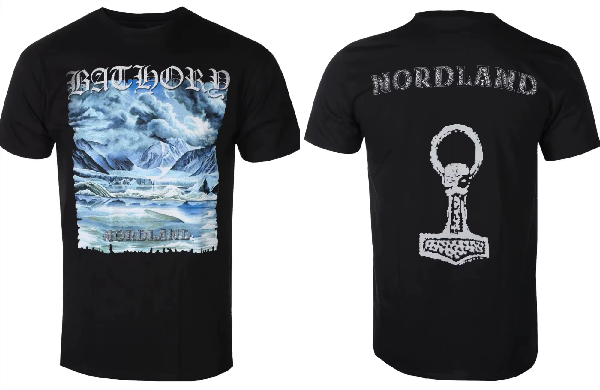 Bathory Nordland Rock Band T-Shirt hommes à manches courtes coton t-shirts Streetwear marque T-shirt