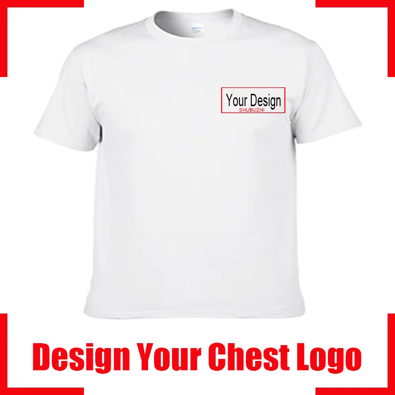 Concevez votre Image texte nom ici Tsihrts T-shirt en coton personnalisé ajouter votre propre Messag