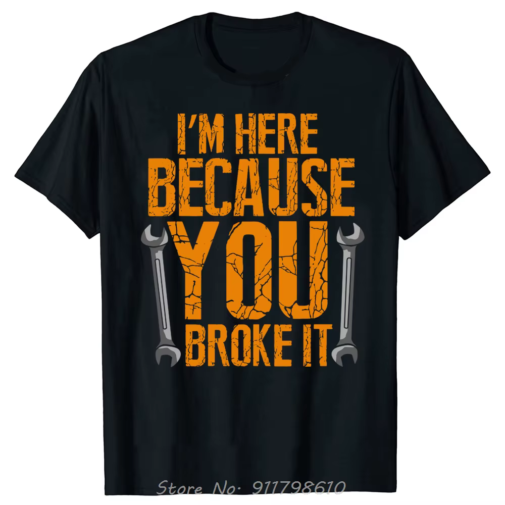 T-shirt surdimensionné pour ouvrier d'entretien drôle, vêtements de mécanicien pour hommes, T-shirt 