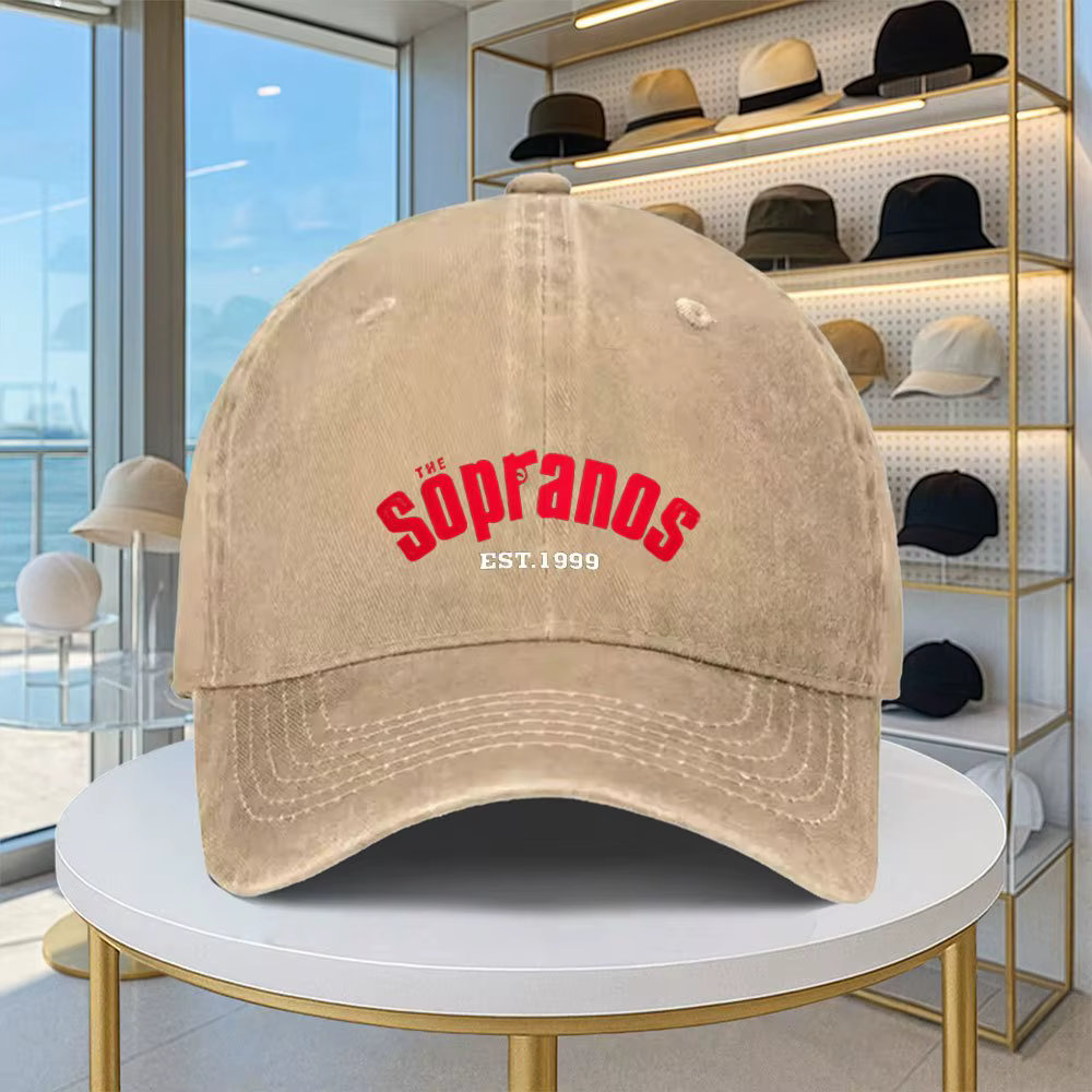 1 casquette de baseball au design Sopranos |   Léger, portable, réglable, multicolore, unisexe, styl