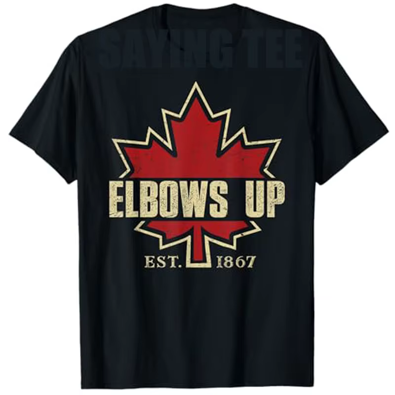 Coudes vers le Canada True North Strong Free Fier T-Shirt canadien Humor drôle drapeau du Canada hau