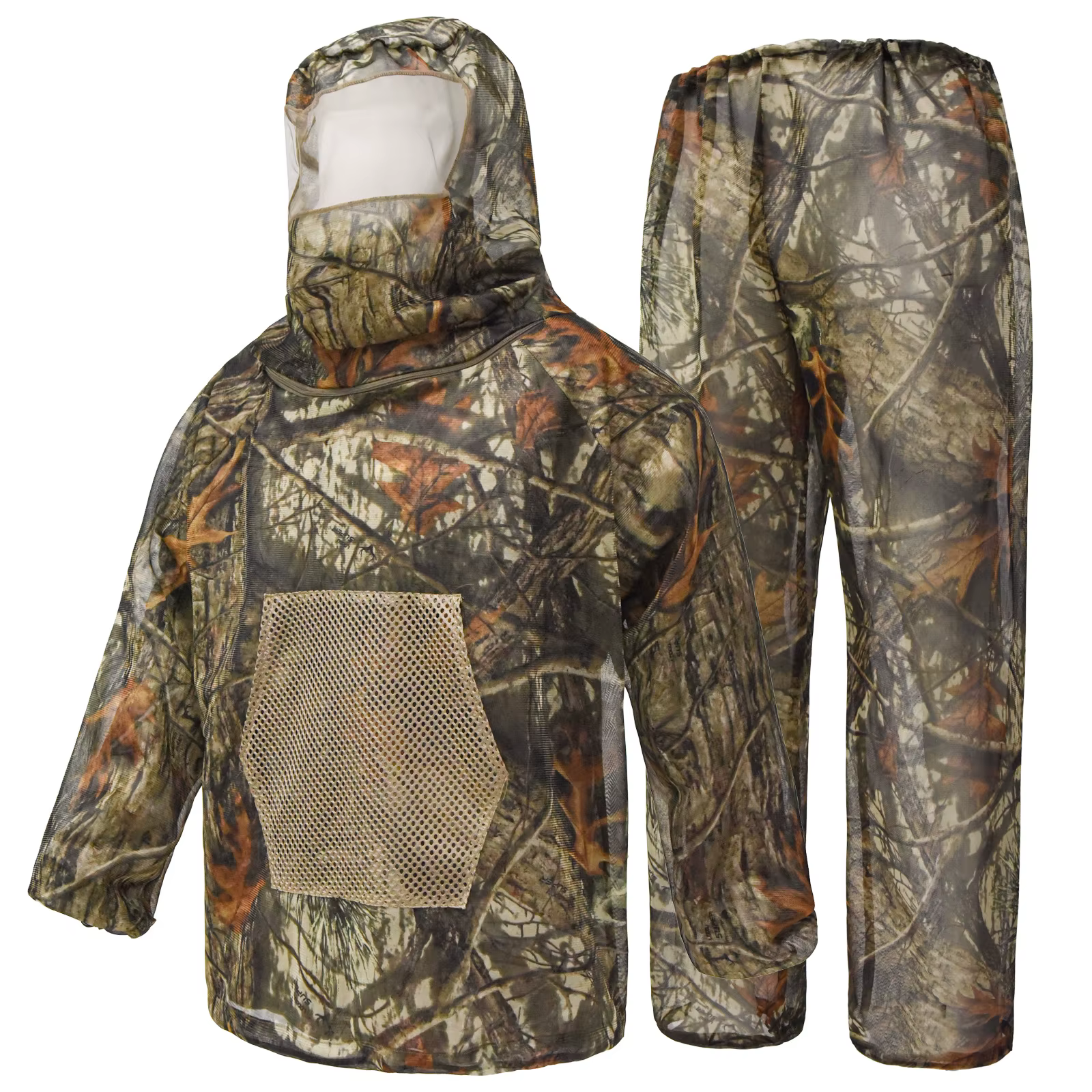 Vêtements d'entraînement de chasse, vêtements anti-moustiques à capuche, uniforme respirant, combina