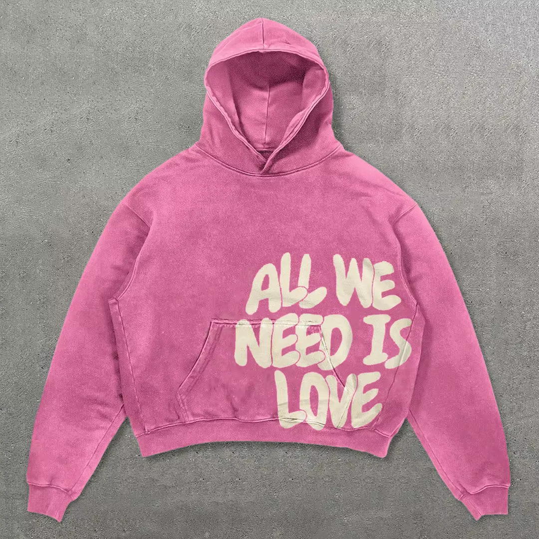 Sweat à capuche Y2K pour hommes et femmes, Hip Hop, lettre graphique imprimée, surdimensionné, nouve