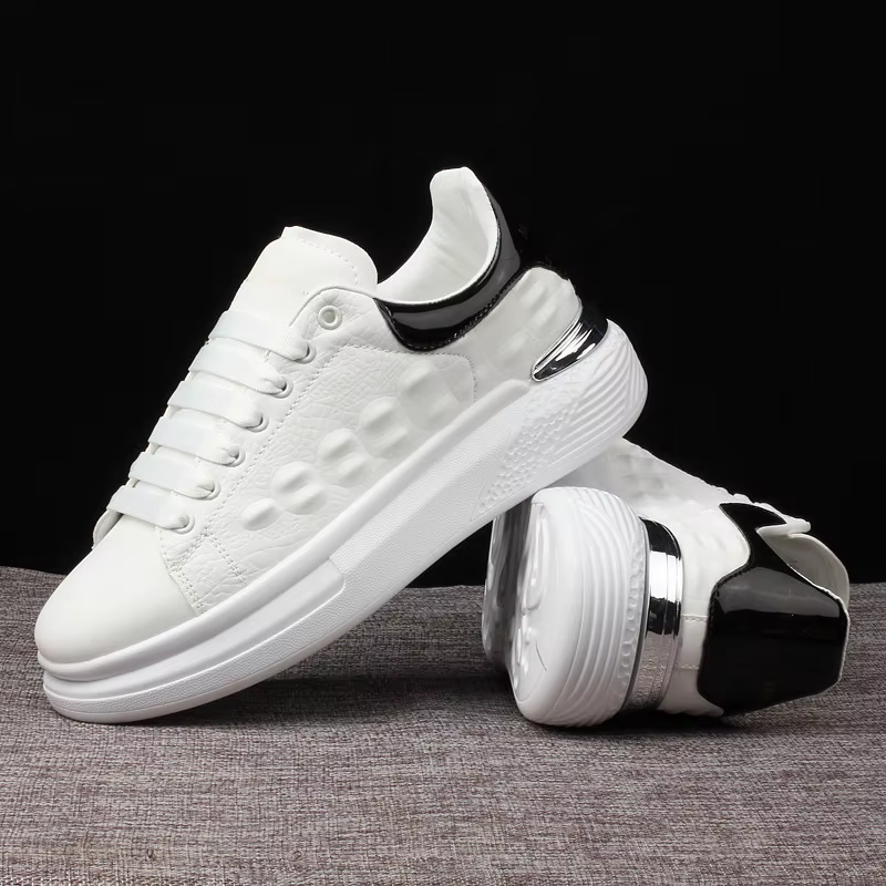 Baskets respirantes rehaussantes pour hommes et femmes, chaussures de skateboard, chaussures de tenn