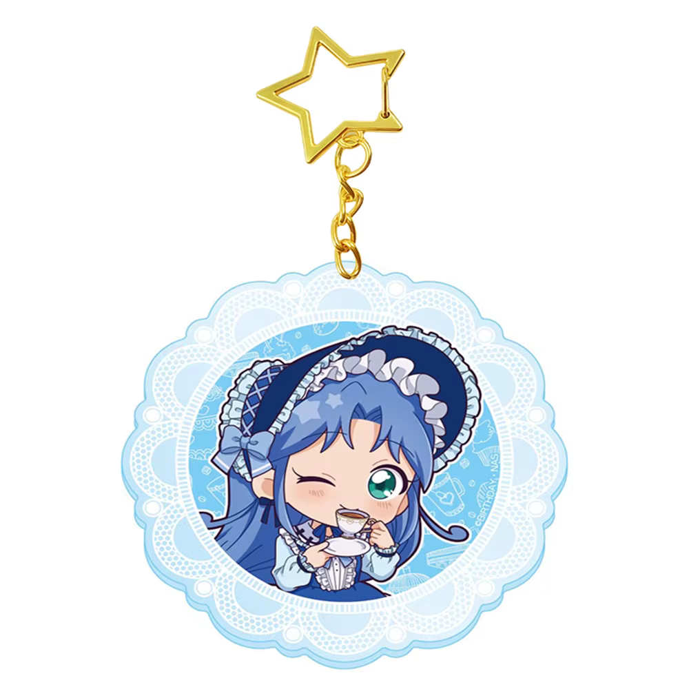 Porte-clés en acrylique de 6cm, personnage d'anime les jumelles, princesse d'une étoile merveilleuse