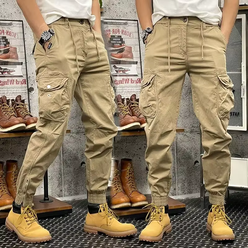 Pantalon cargo multi-poches pour homme, pantalon de randonnée extérieur, vêtements Fjingent Emo, ver