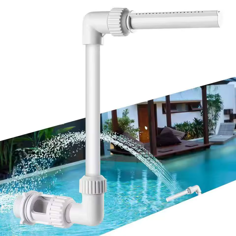 Kit de fontaine cascade pour piscine, jets d'eau, décorations de spa, installation facile, accessoir