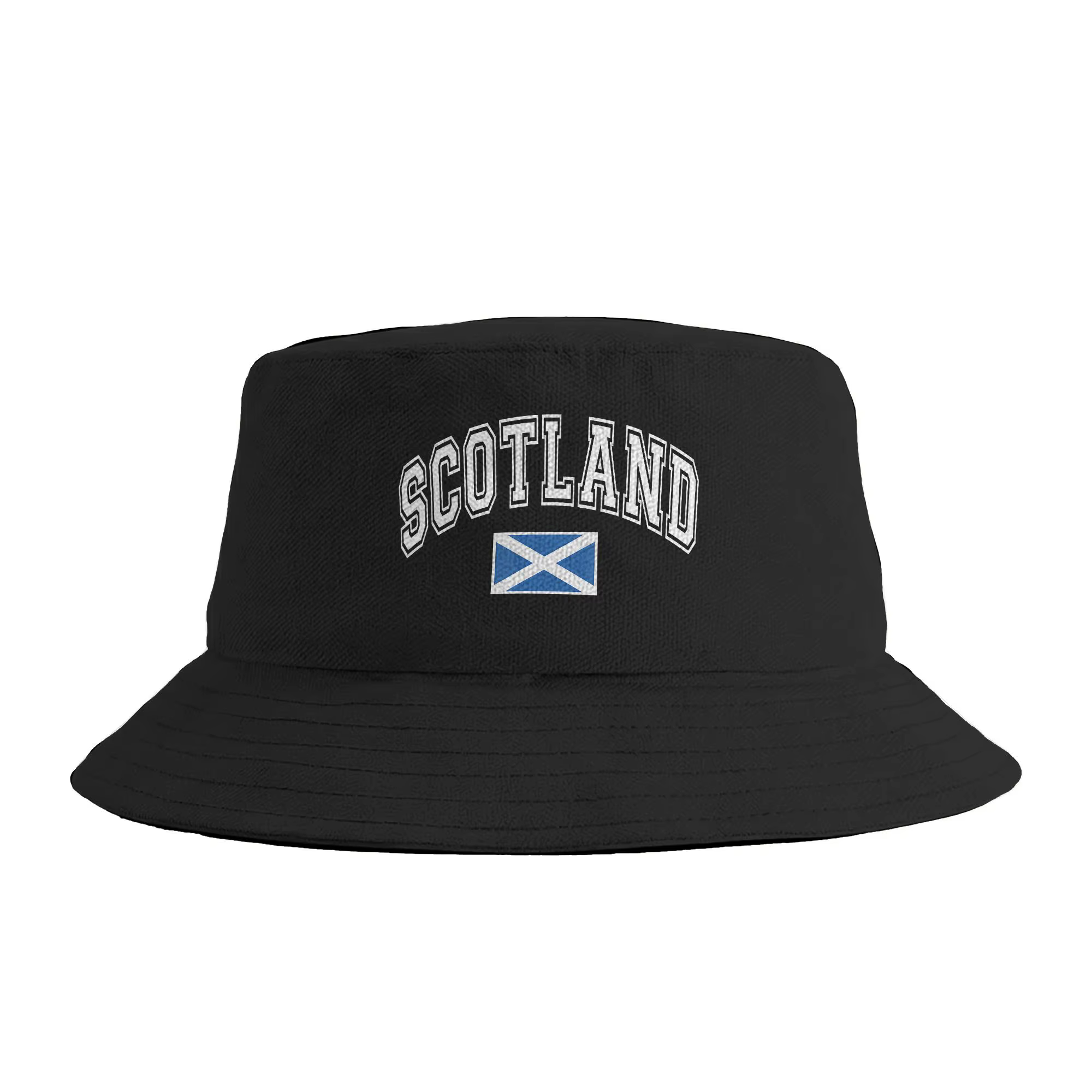 Chapeau de pêcheur vintage avec drapeau écossais pour femme, chapeau de pêcheur graphique écossais, 