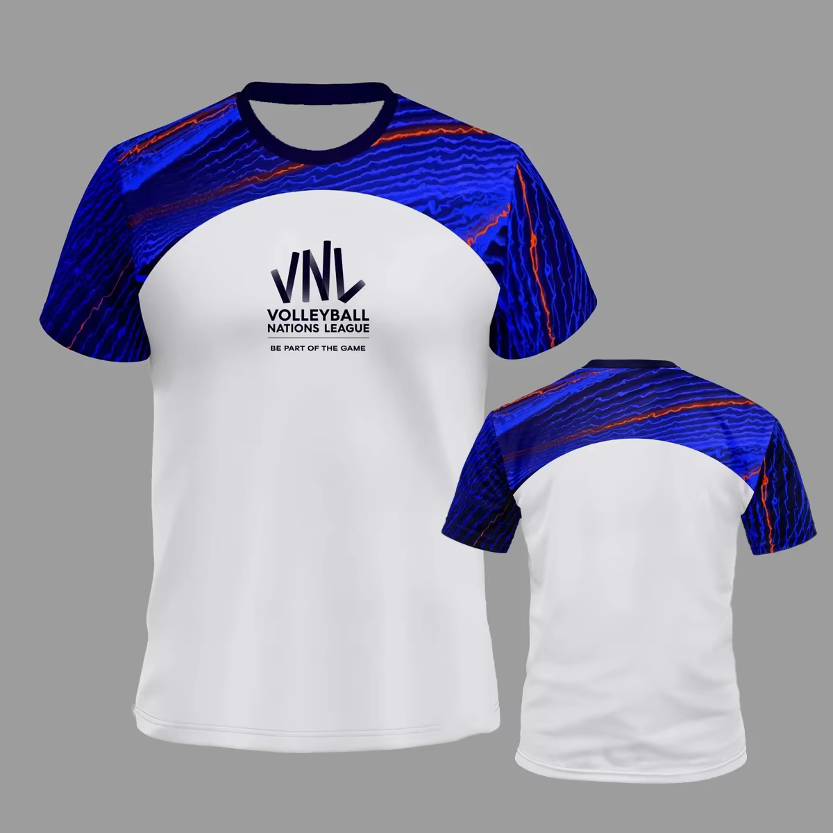 Nouveau Maillot de Volleyball VNL Blanc 2026 – T-shirt Sport Confortable et Respirant pour Homme et 