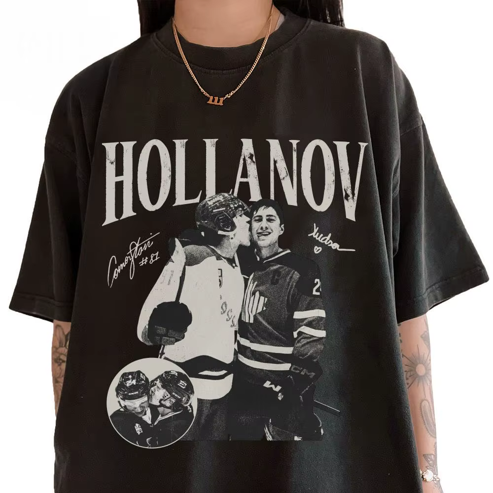 T-shirt vintage Hollanov Hudson Williams Connor Storrie Heated Rivalry Merch Tee Ilya Rozanov Shane 