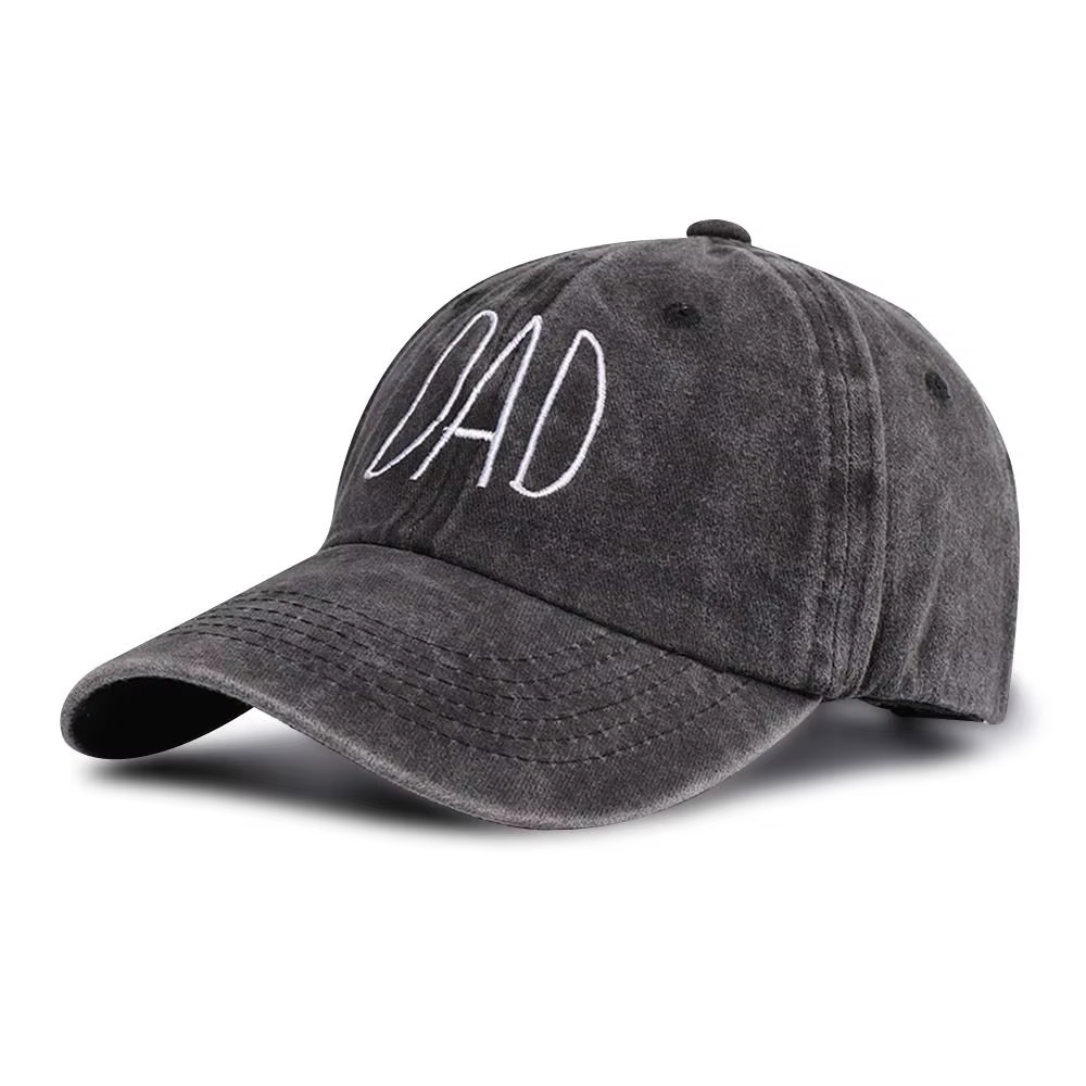 DAD MOM-Casquettes de baseball brodées de lettres pour hommes et femmes, coton lavé rétro, casquette