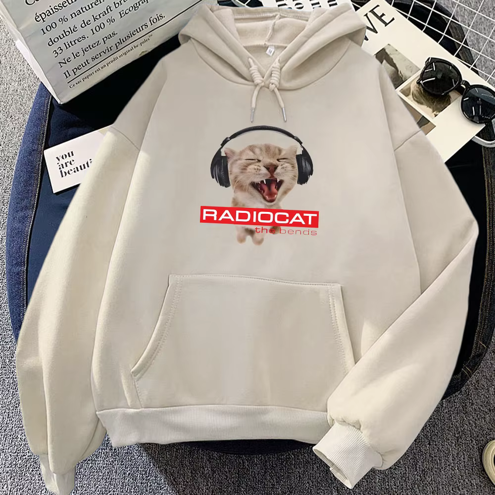 Radihead Radiocat-Sweats à capuche à manches longues pour hommes et femmes, Streetwear à capuche PVD