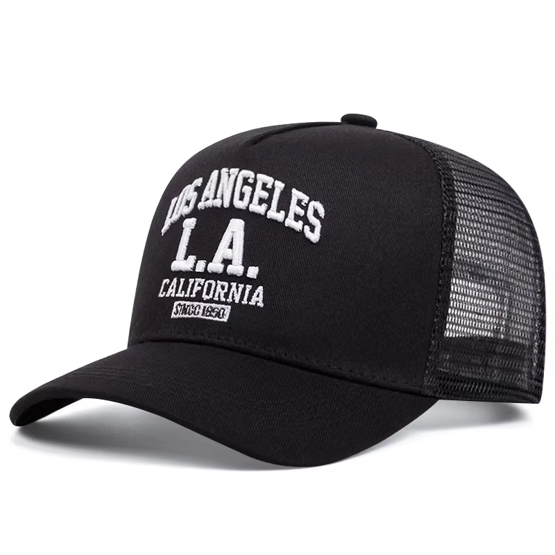 Casquette de sport brodée LOS ANGELES pour hommes et femmes, style camionneur américain, tendance mo