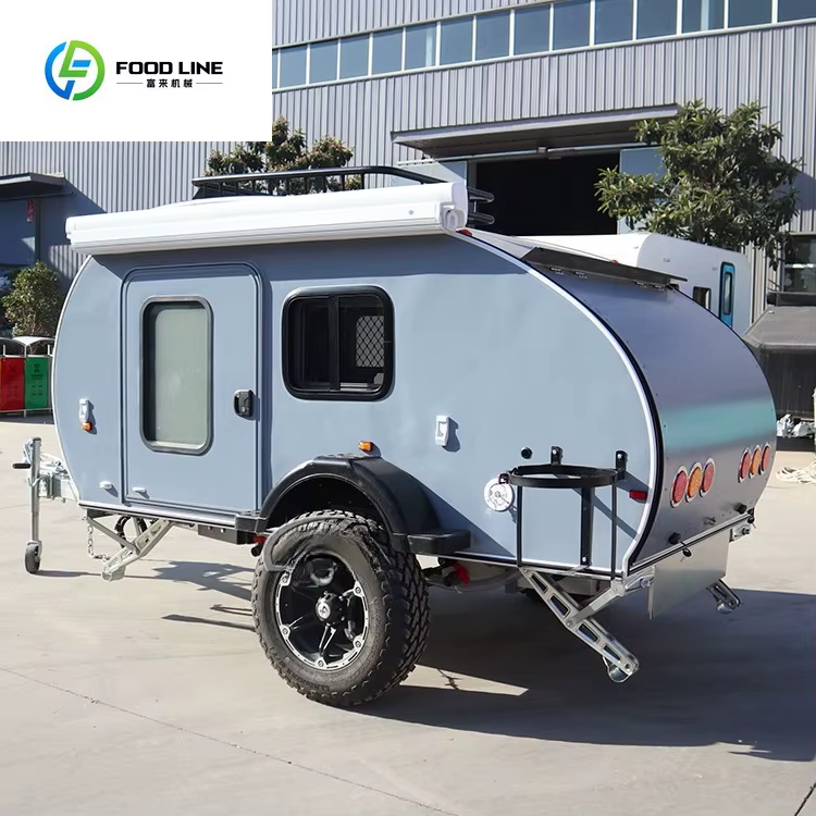Mini caravane de voyage en forme de larme, camping-car, petite caravane, camping-car tout-terrain, m