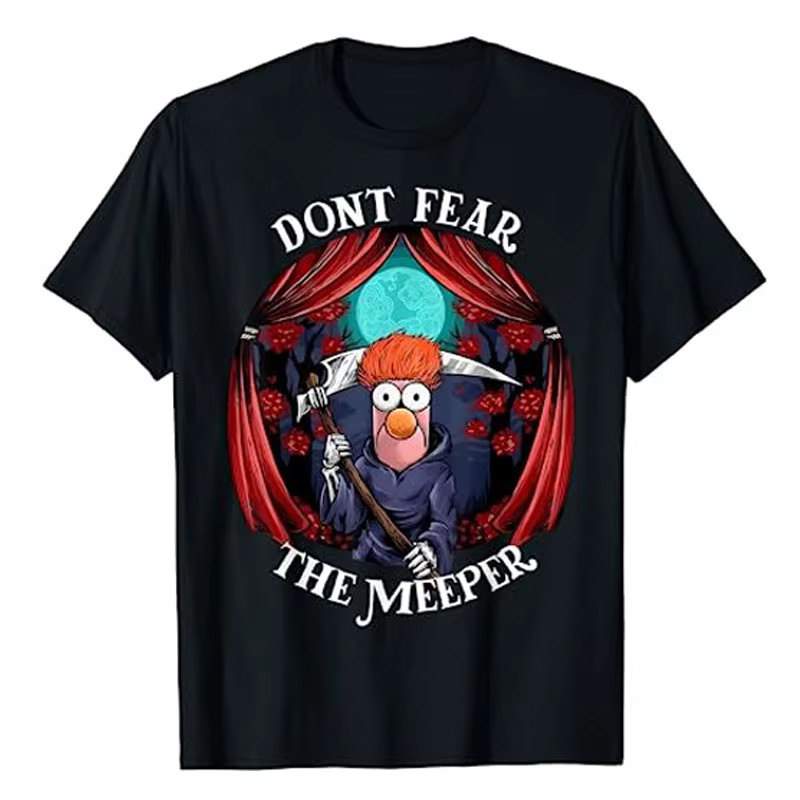 T-shirt humoristique Don't Fear The Meeper, costume d'Halloween, bande dessinée mignonne, tee-shirt 