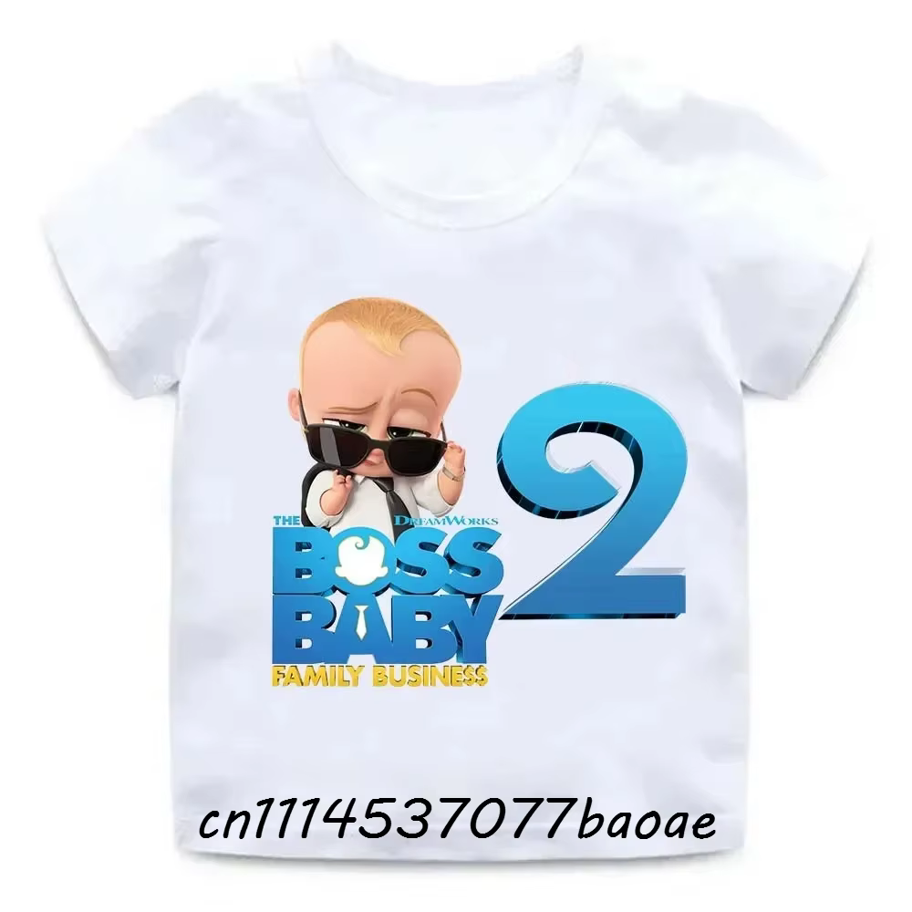 T-shirt à motifs pour fête d'anniversaire, numéros 1-10, t-shirts pour bébés garçons, vêtements pour
