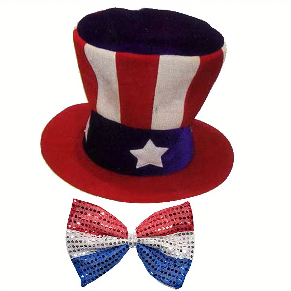 Chapeau UnmunSam et nœud papillon, accessoires vestisensde vacances, Feel Clothing, Fostiendra c, Pa