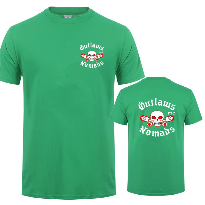 MC Outlaws Nomads T-shirt t-shirts hommes nouvel été à manches courtes coton Outlaws Mans T-shirt