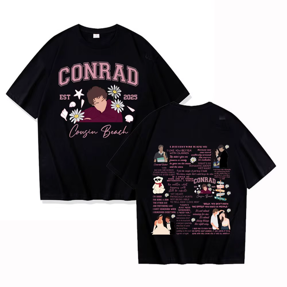 Équipe Conrad ventre Jeremiah 2025 chemise l'été j'ai transformé jolies chemises graphiques Fan cade