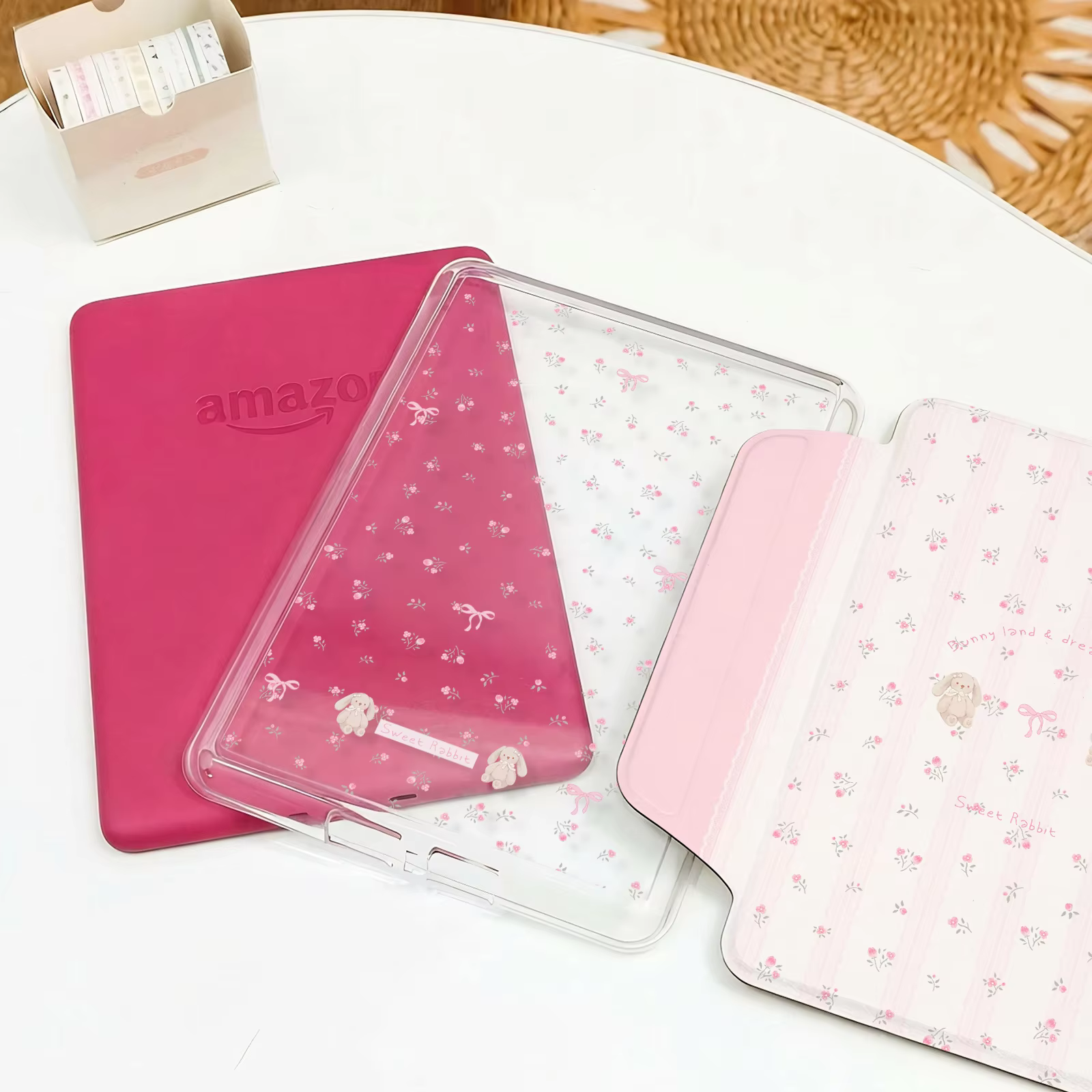 Étui pour Kindle 11e génération et Paperwhite 1-6 - Housse en acrylique transparente détachable magn