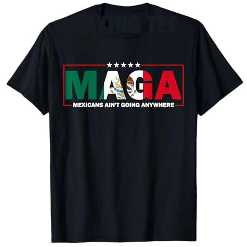 MAGA-T-shirt graphique à manches courtes pour hommes et femmes, T-shirt humoristique, mexicains ne v