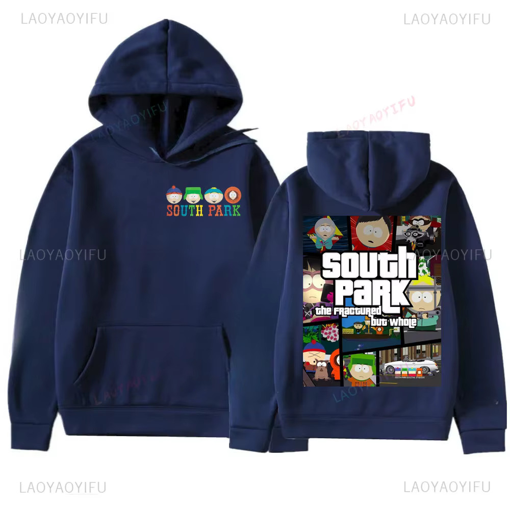Sweat à capuche drôle de dessin animé South Park, pull imprimé Rick Kenny, Streetwear Harajuku, vête