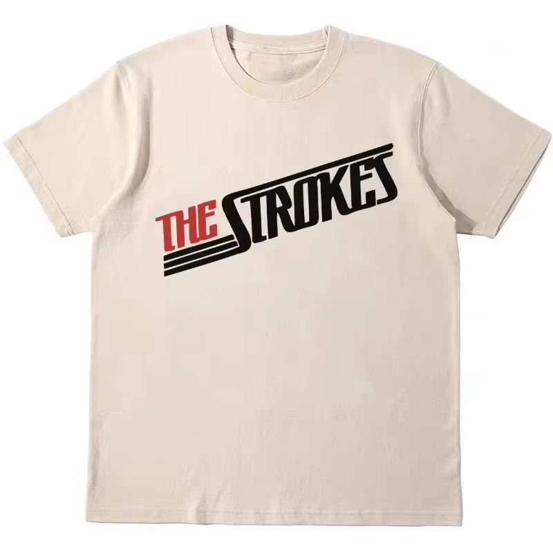 T-shirt The Strokes American Rock Band, imprimé japonais, mode Hip-hop Streetwear, T-shirt en coton 