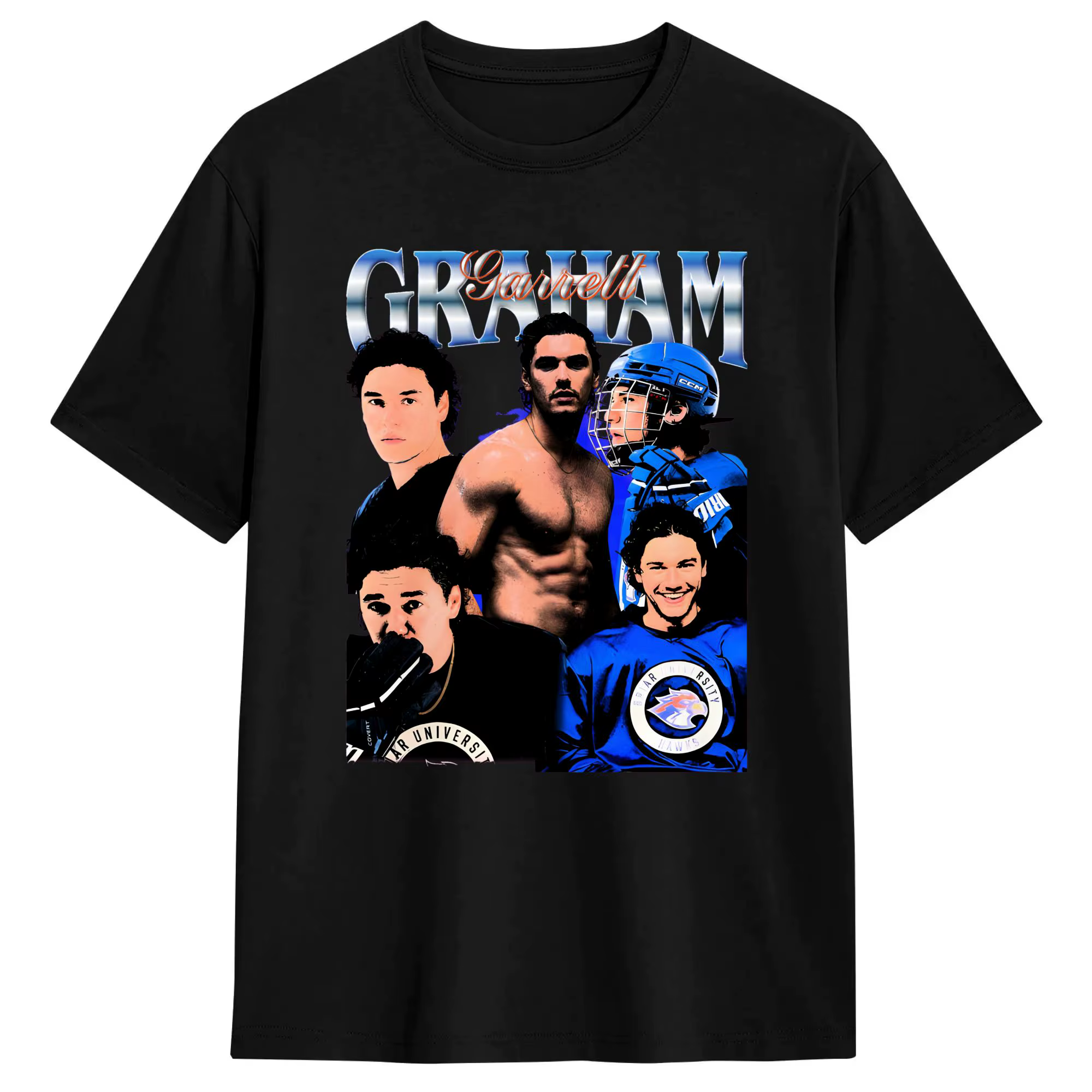 T-shirts Garrett Graham Off Campus pour hommes, hauts 100% coton, T-Shirt d'été Vintage à manches co