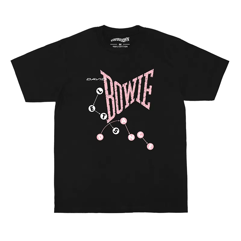 Let's Dance Pop Rock Music David t-shirt Bowie nouvelle vague coton doux impression à la main hommes