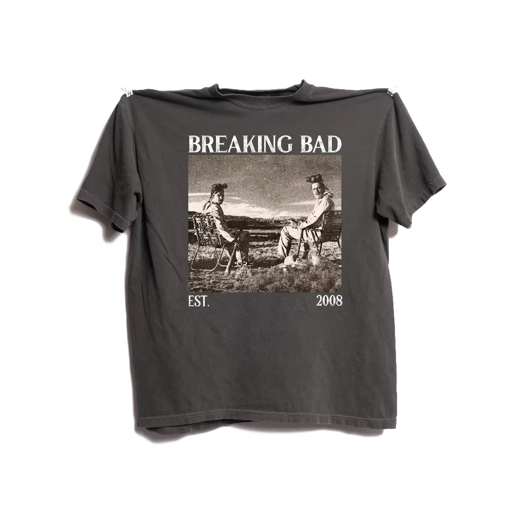 T-shirt Breaking Bad, série télévisée vintage, Comfort Colors, t-shirt ample et respirant pour homme