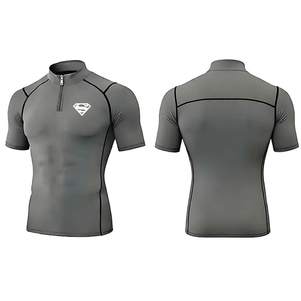T-shirts pour hommes, vêtements de course en plein air, respirants, ajustés, légers et élastiques, t