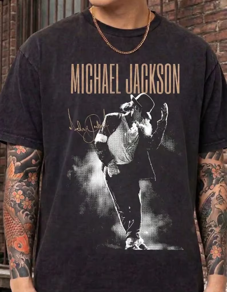 T-shirt Michael Jackson – Collection été 2026 – Unisexe – 100 % coton – Coupe ample décontractée Y2K