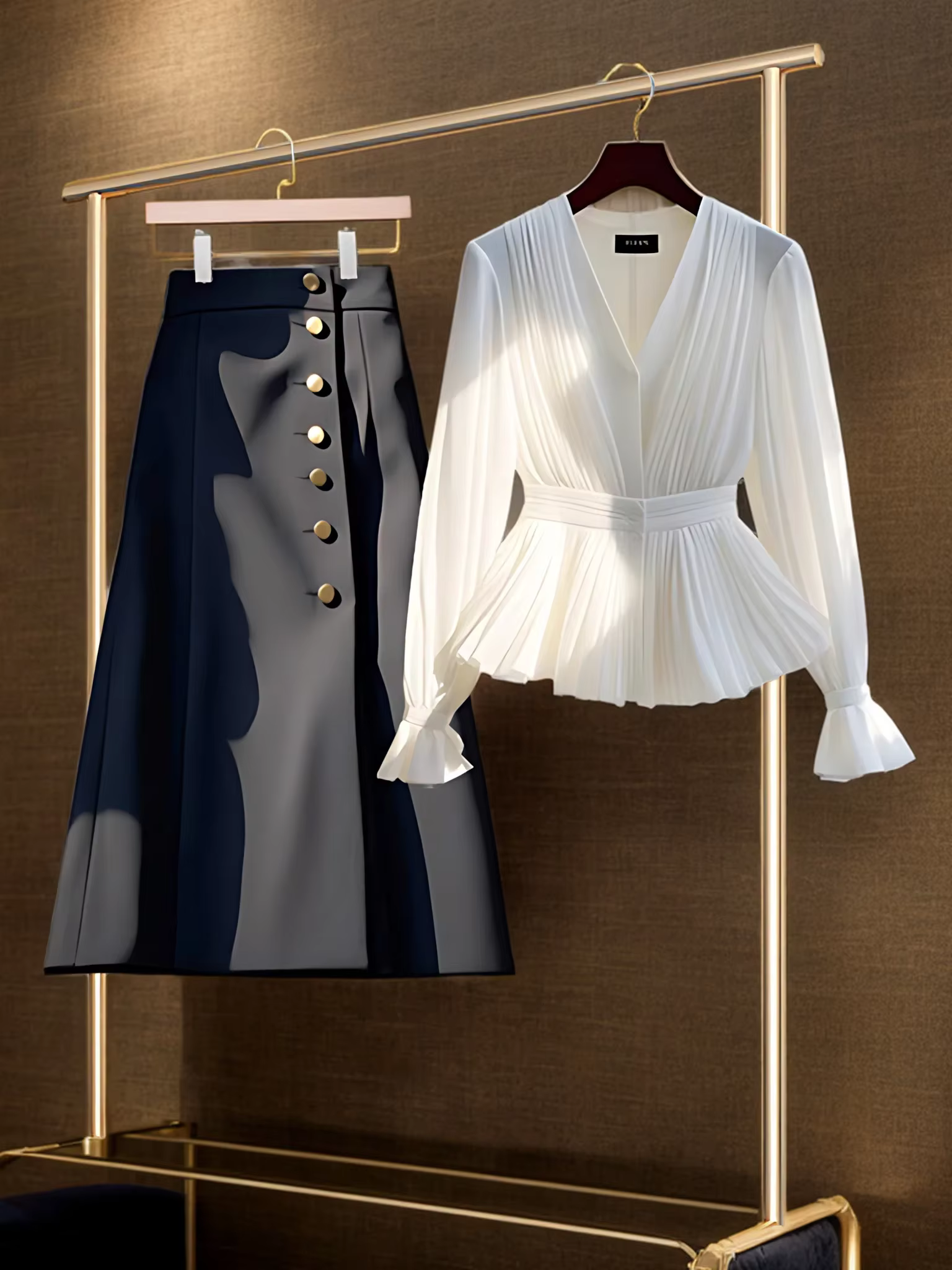 Chemise blanche de luxe pour femmes, vêtements de mode coréenne, haut d'automne, taille haute, mince