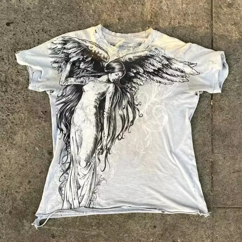 South Pole American High Street couleur orange T-Shirt hommes surdimensionné Art impression classiqu