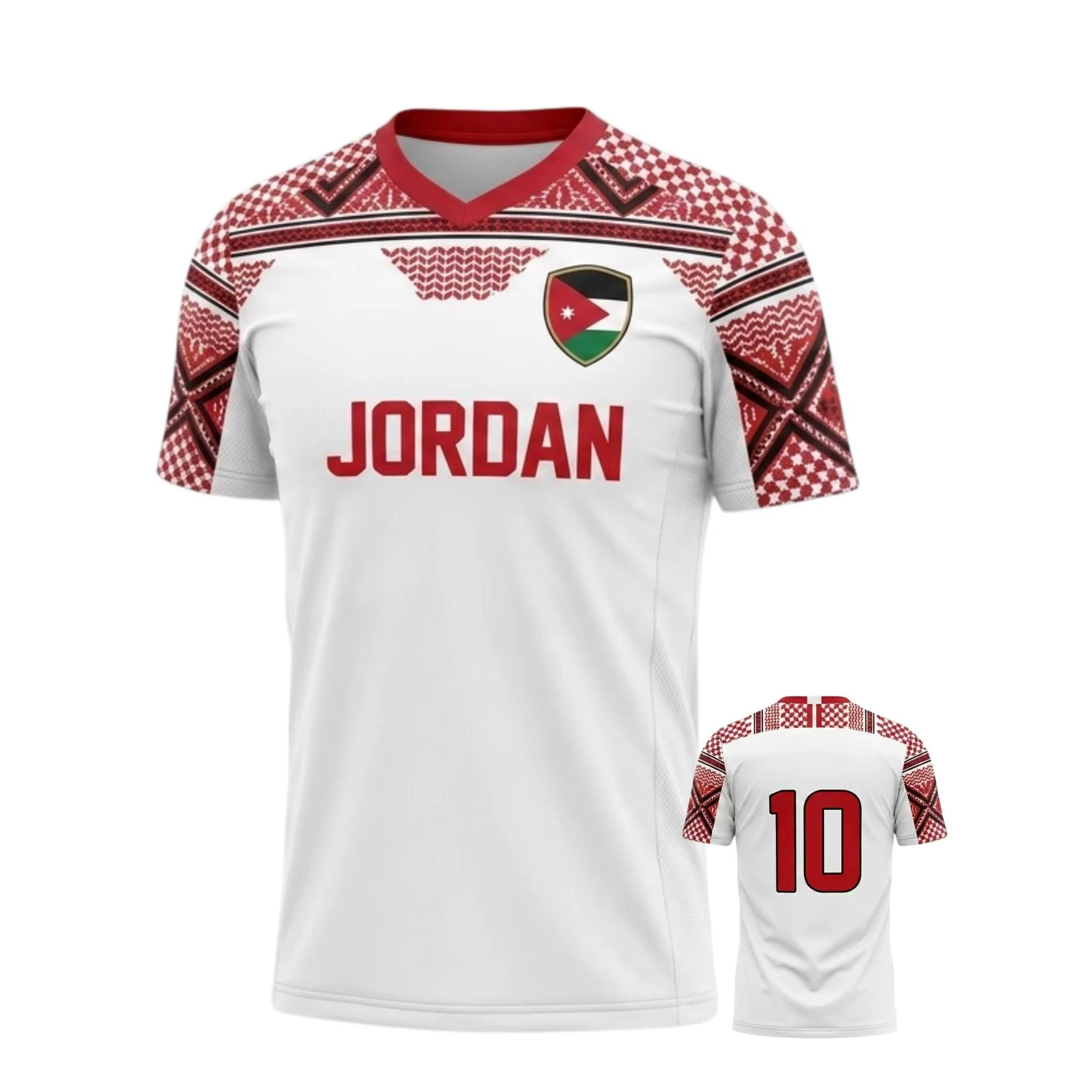 T-shirt de sport de football style Jordan été 2026 respirant et ample à manches courtes pour adulte 