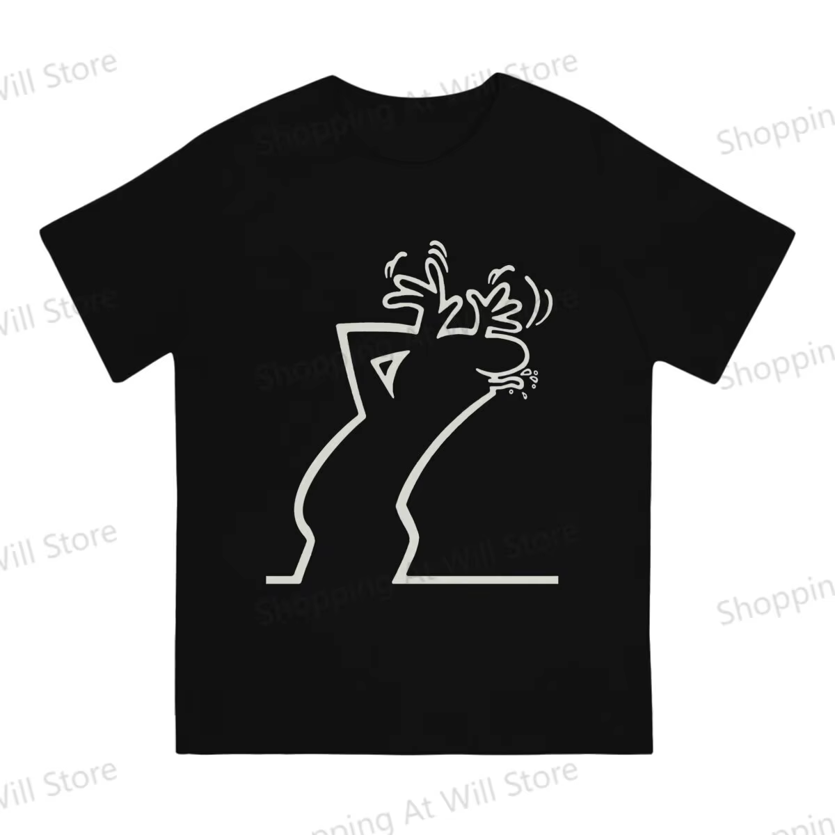 T-shirts décontractés pour hommes et femmes La Linea The Line Osvaldo Cavandoli TV T-shirt à manches