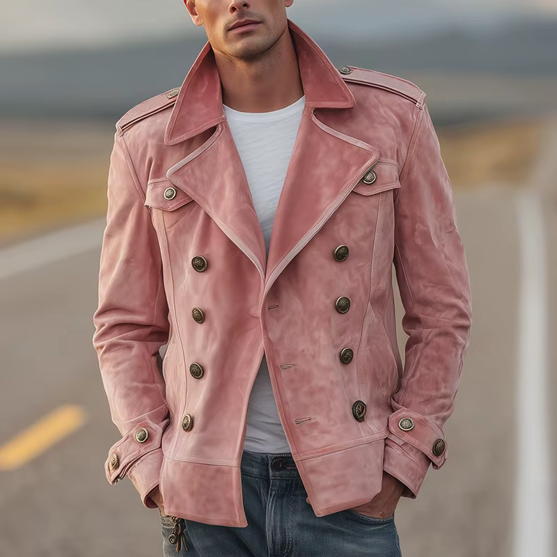 Nouvelle veste décontractée pour homme, style européen et américain, manteaux vintage automne/hiver,