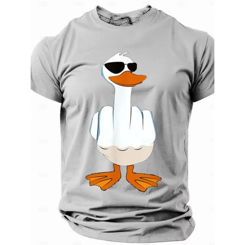 Ducks Disdain Graphic T Shirt For Men Funny Animal 3D Print Tees Summer Streetwear Unisxe T-Shirts R