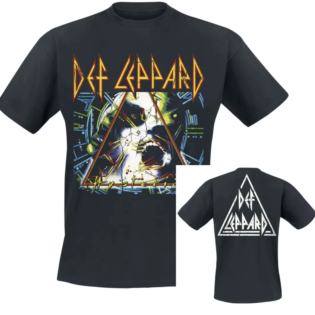 T-shirt Def Leppard Band 2026 Adrenalize Leopard pour hommes et femmes, t-shirt graphique de groupe 