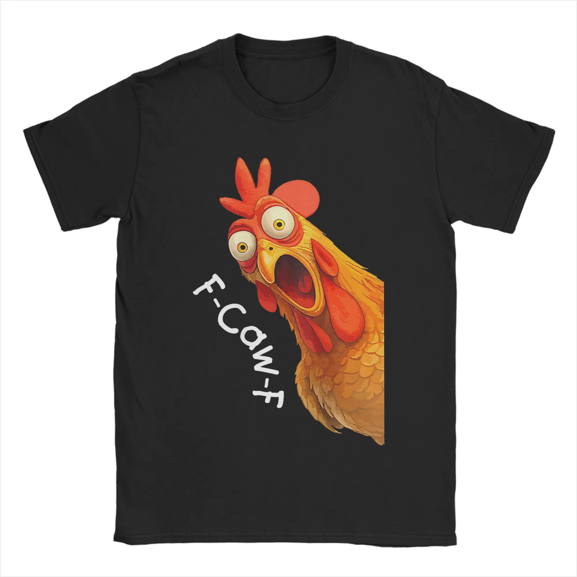 Drôle f-chaw-f poulet FCAWF accessoires unisexe T-shirt pur coton T-shirt imprimé vêtements