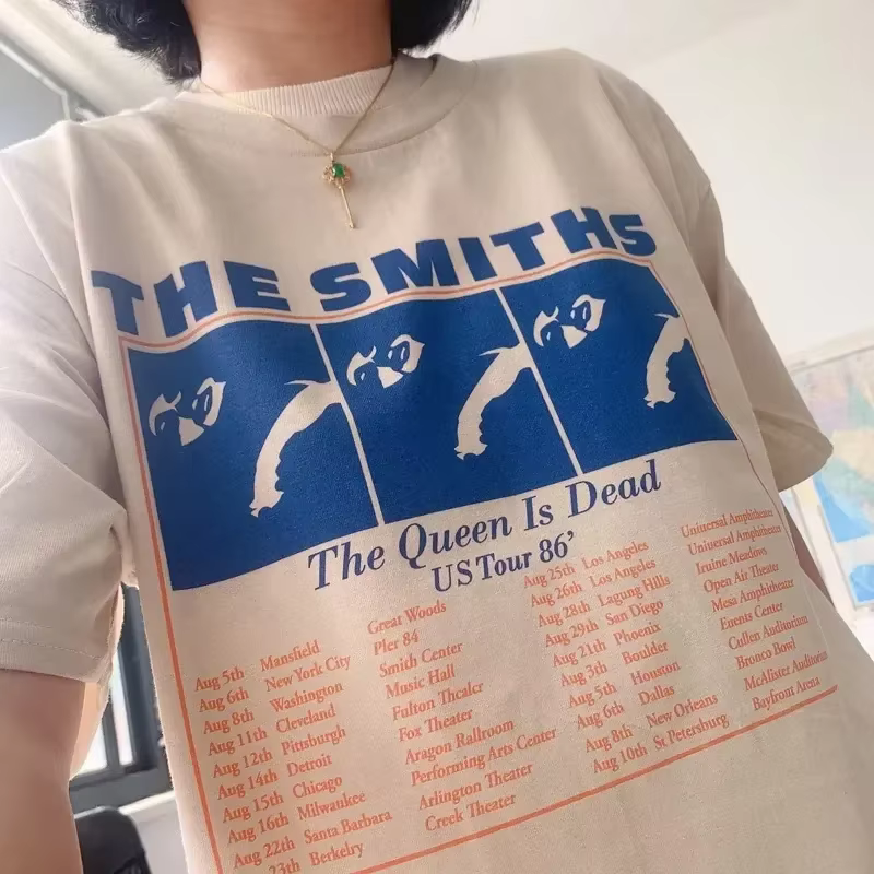 100% coton The Smiths T-Shirts hauts t-shirts rétro femmes Pop Punk Rock groupe nouvelles femmes hom
