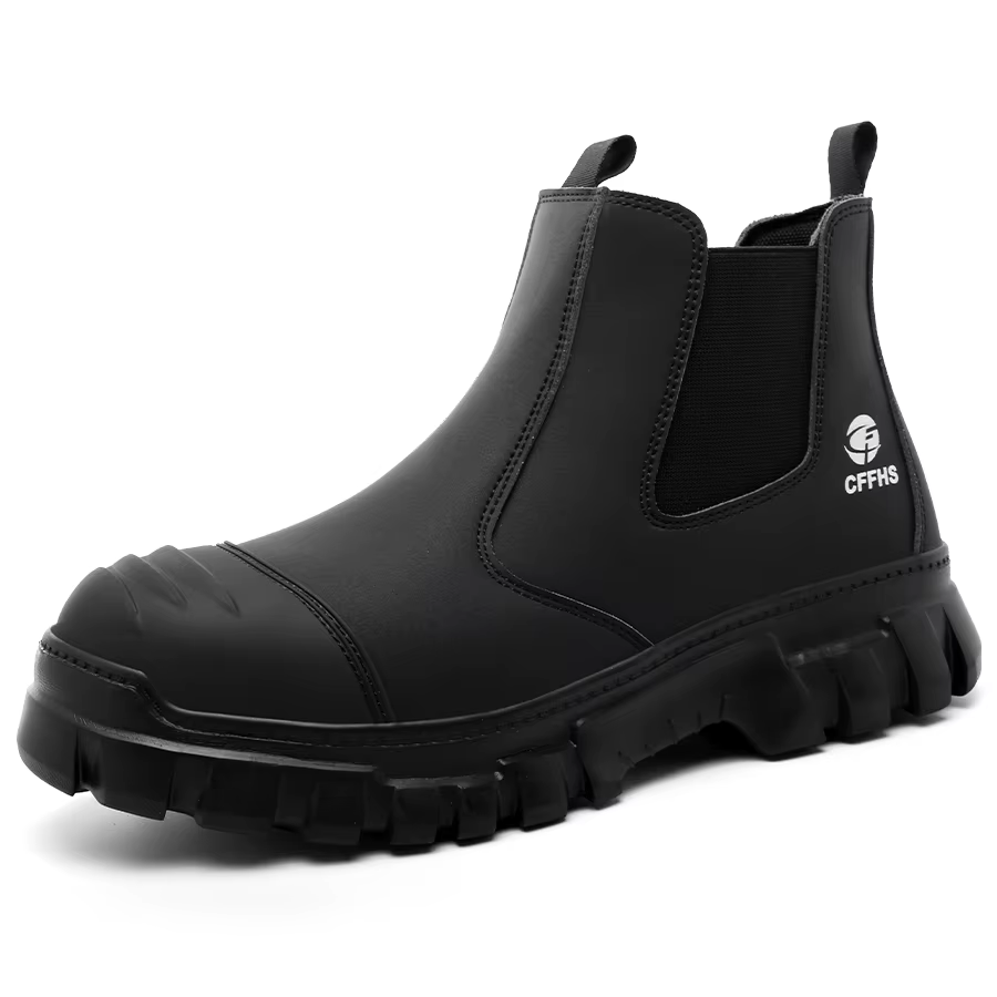 Chaussures de sécurité imperméables pour hommes, bottes Chelsea, anti-écrasement, anti-perforation, 