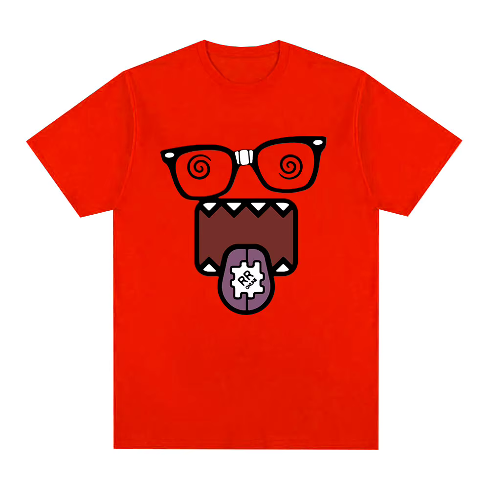 Domo Kun drôle Meme T-Shirts hommes femmes vêtements coton T-Shirts occasionnels Vintage à manches c