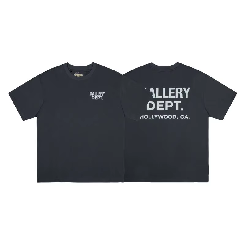 GALLERY DEPT T-shirt décontracté en coton à manches courtes avec imprimé alphabet classique