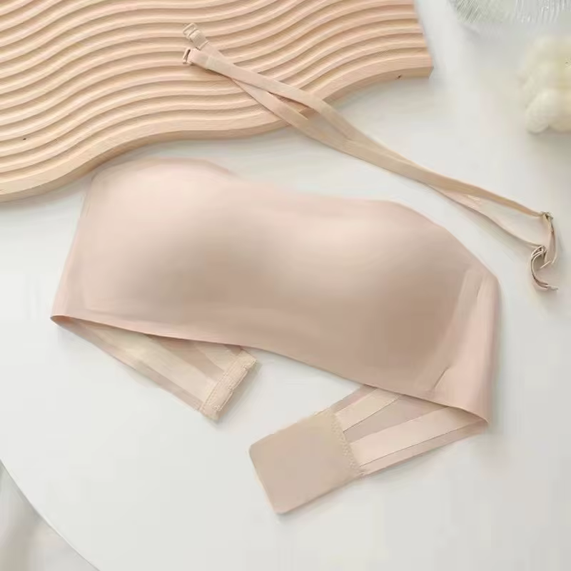 Soutien-gorge tubulaire sans couture, Sexy, Invisible, sans bretelles, sous-vêtements fins, antidéra