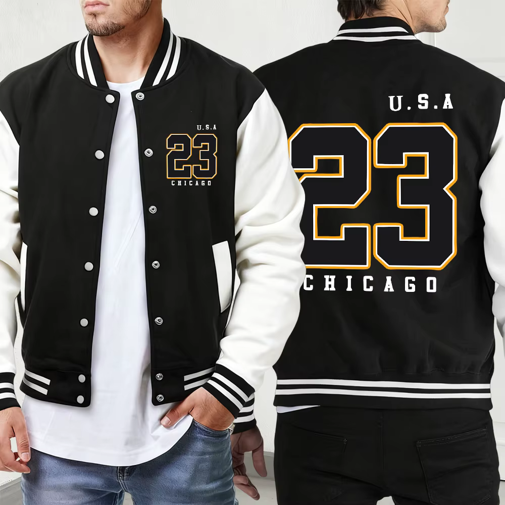 Polk High numéro 33 imprime vestes unisexe classique poche vêtements de sport rue mode hommes ample 